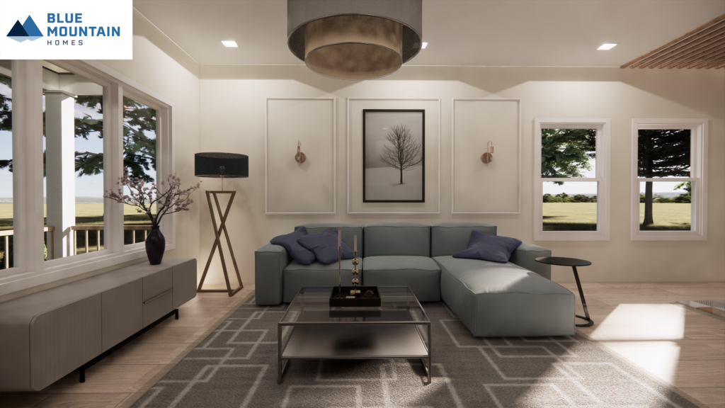 West Virginia new home construction living room